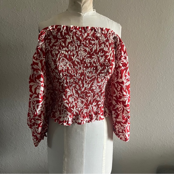 Polo Ralph Lauren Tops - Polo Ralph Lauren off shoulder floral cropped blouse new with tags